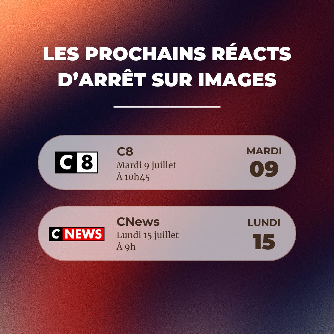 Les auditions des candidats pour l'attribution des fréquences TNT débutent cette semaine et Arrêt sur images vous propose d'en suivre certaines, commentées en direct par l'équipe, sur Twitch. Découvrez le calendrier et RDV demain pour le premier direct 👇 
buff.ly/3tTisiK