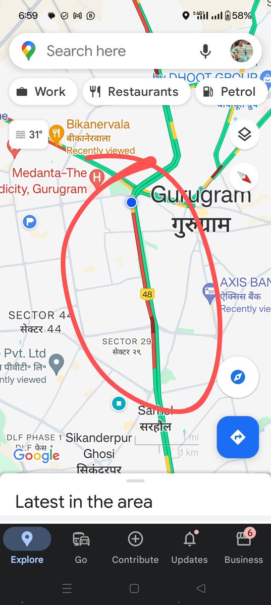 Tarun Gera (@gera_tarun) on Twitter photo This daily 4km Jam from <a href="/iffcochowk/">navigate delhi</a> gurugram to <a href="/rajivchowk/">Rajiv Chowk</a> can be reduced to a greater extent if there is a direct connectivity from Rajiv chowk flyover to <a href="/delhimumbaieway/">Delhi Mumbai Expressway</a>
<a href="/NHAI_Official/">NHAI</a>
<a href="/TOIGurgaon/">TOI Gurgaon</a> <a href="/HTGurgaon/">HT Gurugram</a>
<a href="/RWAsUnited_Ggn/">RWAs United</a> <a href="/ActionRwa/">RWA for United Action</a> <a href="/TrafficGGM/">Gurugram Traffic Police</a> This daily 4km Jam from <a href="/iffcochowk/">navigate delhi</a> gurugram to <a href="/rajivchowk/">Rajiv Chowk</a> can be reduced to a greater extent if there is a direct connectivity from Rajiv chowk flyover to <a href="/delhimumbaieway/">Delhi Mumbai Expressway</a>
<a href="/NHAI_Official/">NHAI</a>
<a href="/TOIGurgaon/">TOI Gurgaon</a> <a href="/HTGurgaon/">HT Gurugram</a>
<a href="/RWAsUnited_Ggn/">RWAs United</a> <a href="/ActionRwa/">RWA for United Action</a> <a href="/TrafficGGM/">Gurugram Traffic Police</a>