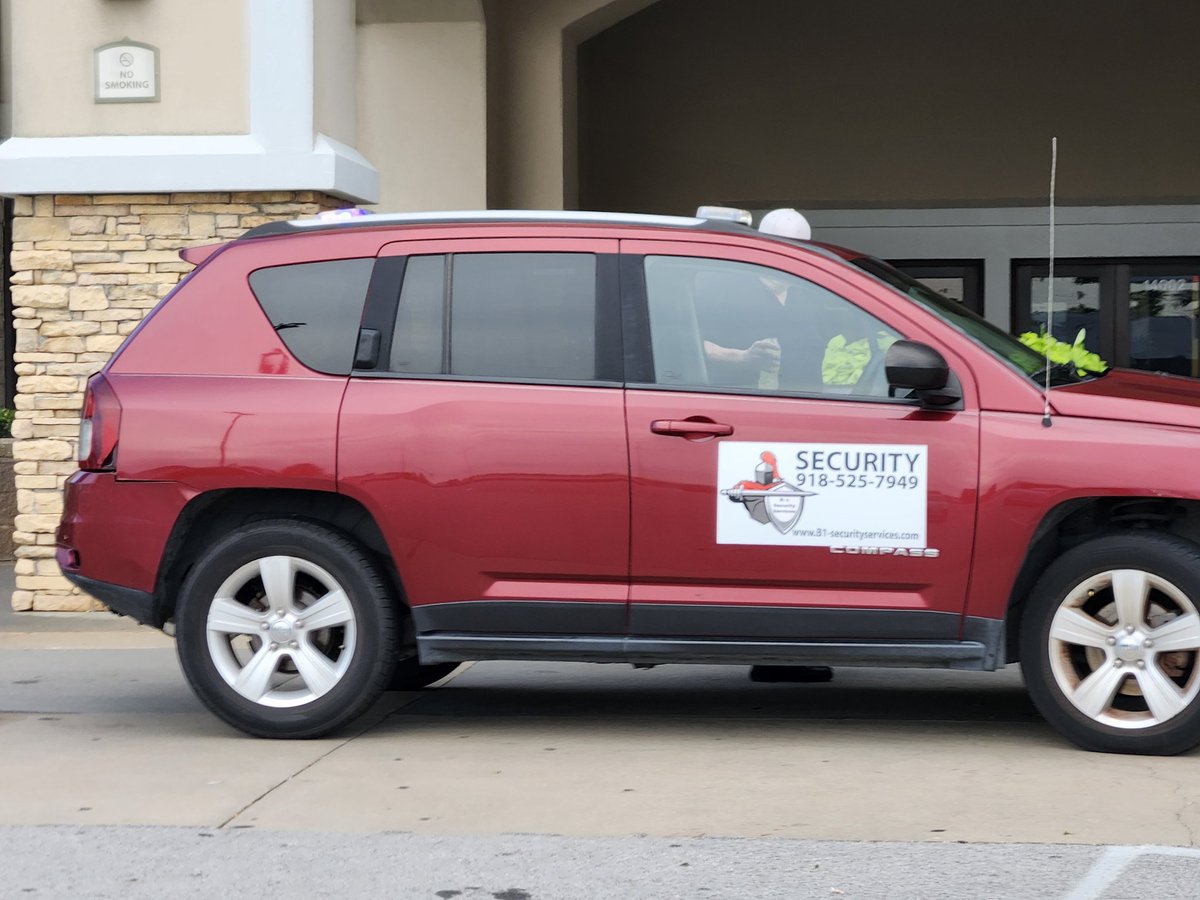 We got our magnetic signs yesterday. We are official 🚓🚓🚓