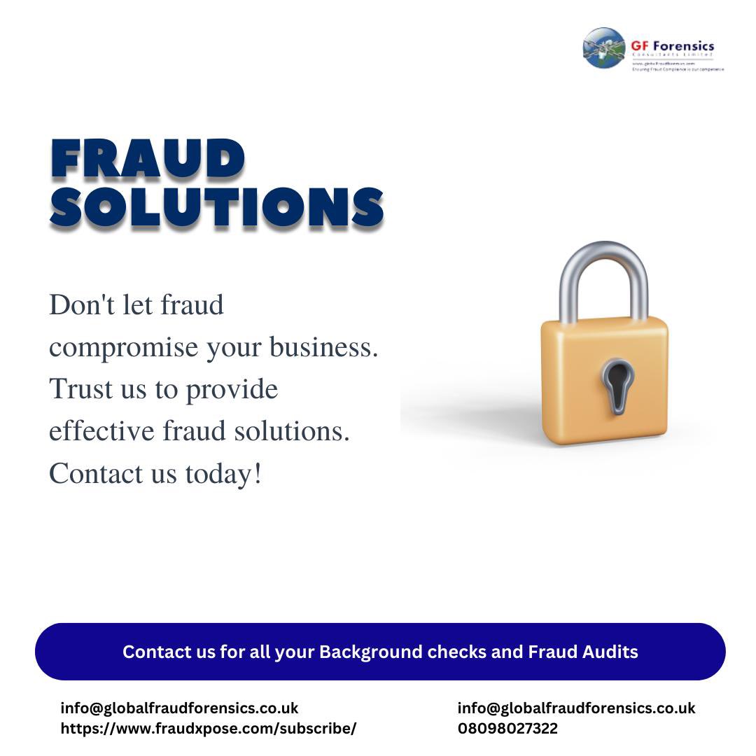 FraudXposeNG's tweet photo. Safeguard your business; detect and prevent fraud.
Always remember, fraud robs our future!!!!
#backgroundchecksrunninginnigeria #employeebackgroundchecksinnigeria #runningbackgroundchecksinnigeria #companyrunningbackgroundchecks #backgroundchecks #fraudsolutions https://t.co/mdm8jF8vnw