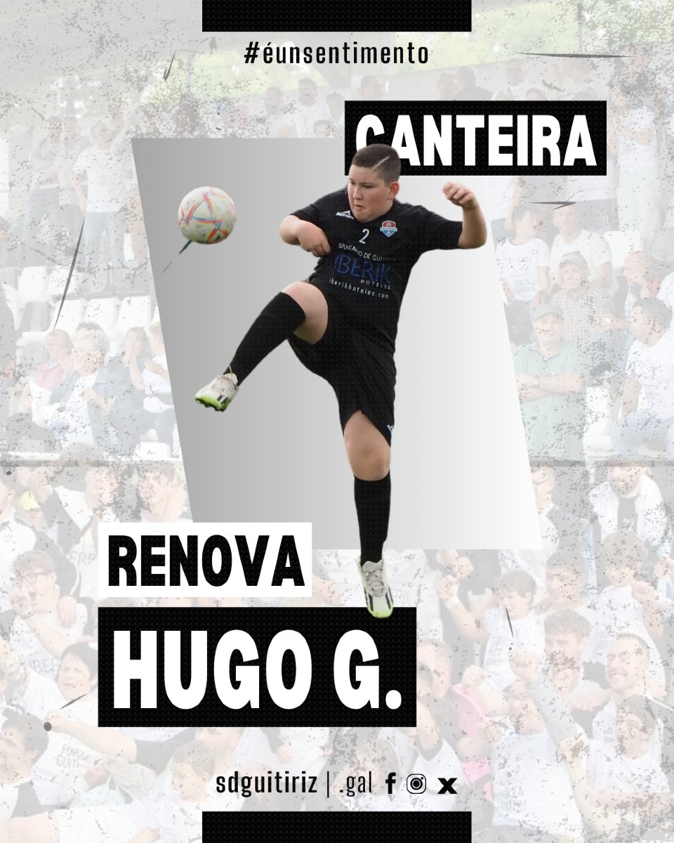 Os máis pequenos tamén renovan! 😍🤍

Eloy, Paulo, Miguel e Hugo González competirán unha tempada máis na #SDGuitiriz! ⚽

#éunsentimento🤍