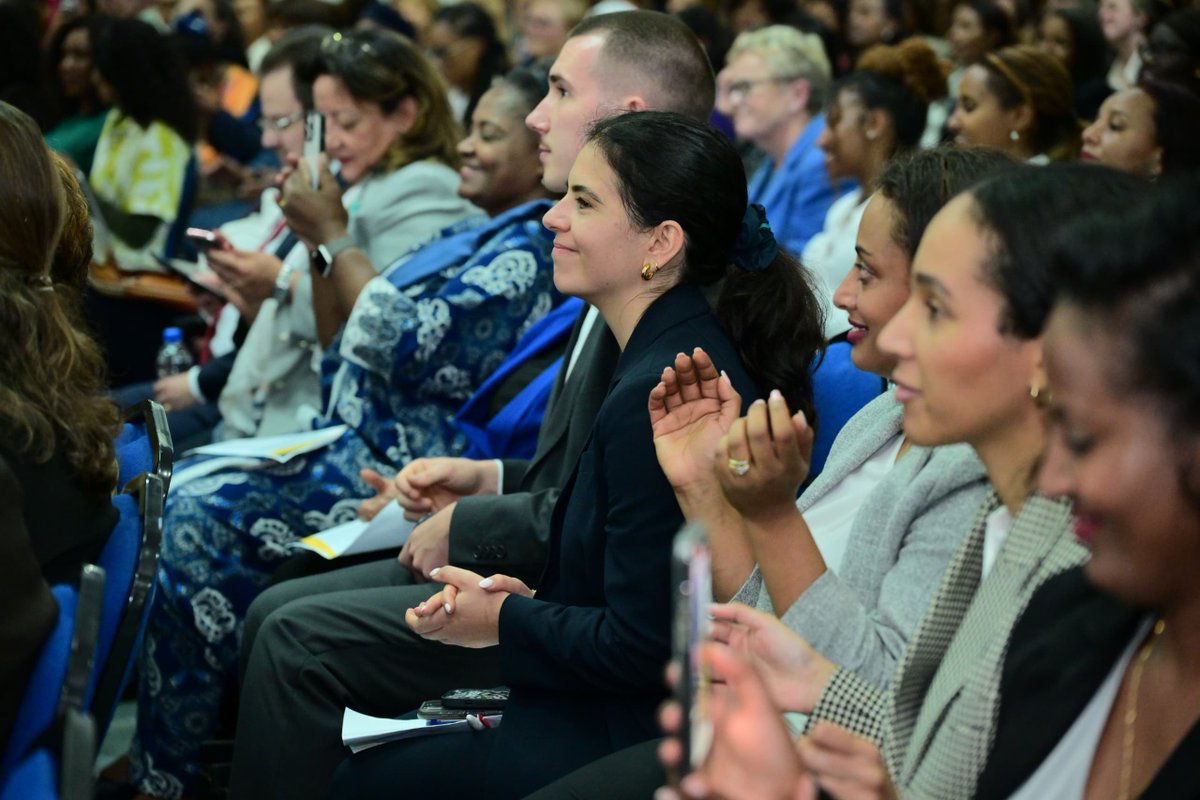 “Inclusion of women in diplomacy, #peacebuilding &amp; decision-making roles is not just about equality, it's about creating more effective, inclusive solutions. Their perspectives are vital for lasting peace &amp; advancing global cooperation” -<a href="/ClaverGatete/">Claver Gatete</a>. #WomenInDiplomacy