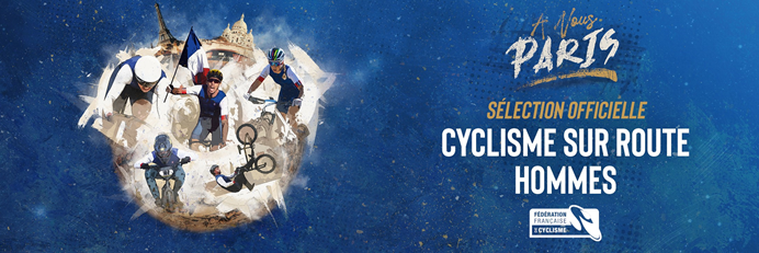 #AnousParis

🇫🇷 Dévoilement de l' <a href="/EquipeFRA/">Equipe France</a> de Cyclisme sur Route Hommes pour @paris2024 🇫🇷

➡️ Julian Alaphilippe
➡️ Christophe Laporte
➡️ Valentin Madouas
➡️ Kevin Vauquelin