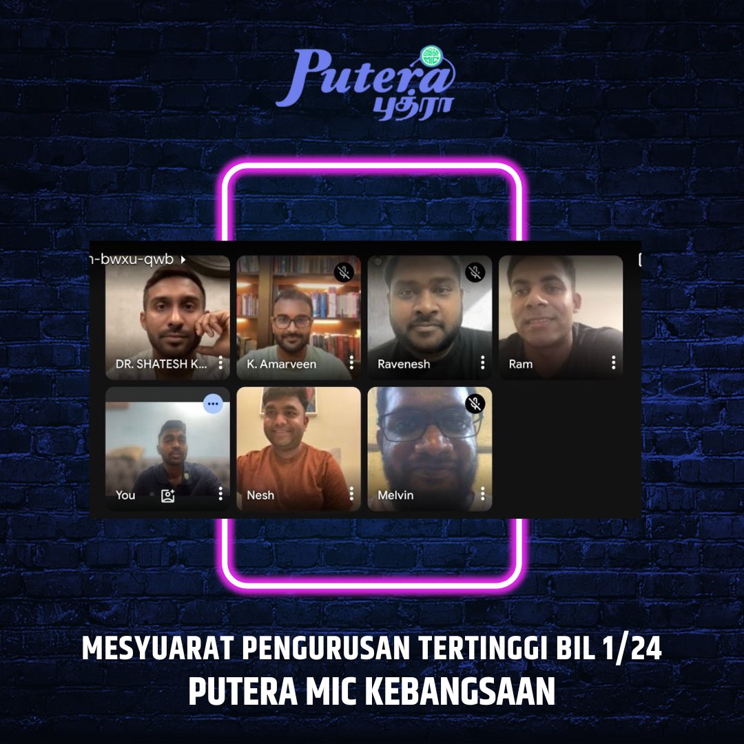 teamputeramic's tweet photo. Mesyuarat Pengurusan Tertinggi Putera MIC Kebangsan Bil 1/24 telah diadakan pada malam ini.
Dalam mesyuarat ini telah dibuat beberapa ketetapan merangkumi hala tuju baharu Putera MIC, KPI dan pelaksanaan program.
#MIC
#PuteraMIC
#IniMasaKita https://t.co/IE51jNUM4O