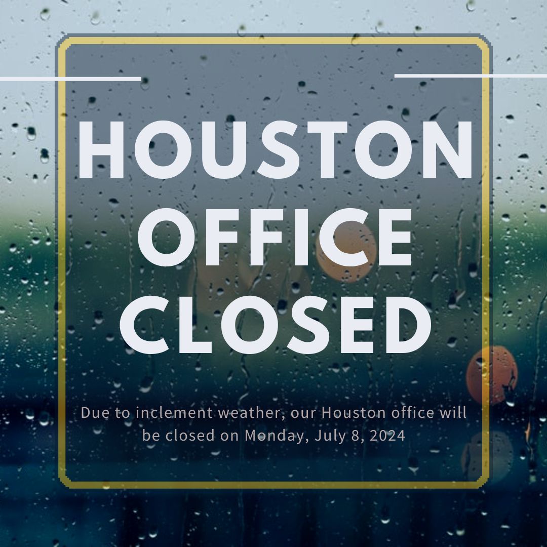ChaffeMcCall's tweet photo. Our Houston office is temporarily closed as we monitor Hurricane Beryl.  Our community’s well-being is our top priority. We will return as soon as it’s safe. https://t.co/Jxq5YowbZD
