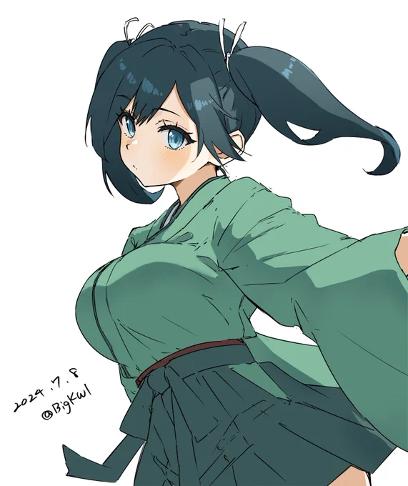 蒼龍#艦これ版深夜の真剣お絵描き60分一本勝負 #艦これ版真剣お絵描き60分一本勝負_20240708 