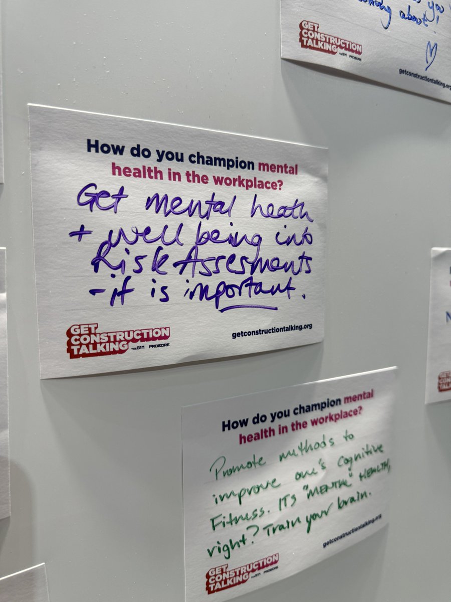 Just some of the amazing comments left on our inspiration wall at London’s Digital Construction Week 🙏🌳

#GetConstructionTalking