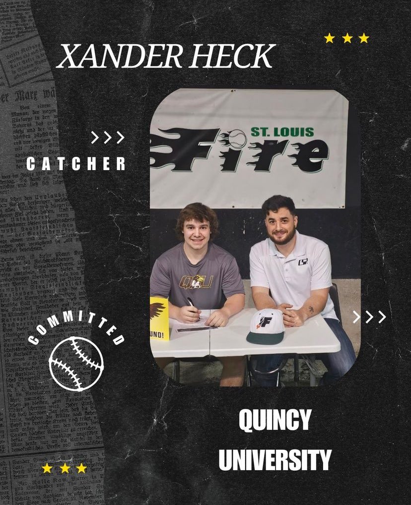 CSR__CSR's tweet image. Congrats to Xander Heck! One of our latest athletes to commit to play college baseball at Quincy University! Go Hawks!