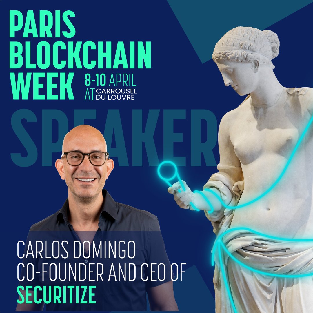 ParisBlockWeek's tweet image. Say hello to @CarlosDomingo! 🎉 

Co-Founder &amp;amp; CEO of @Securitize with 25+ years of innovation. He also founded SPiCE VC, the first tokenised VC on blockchain!

#TechWizard #BlockchainInnovator

🧵3/8