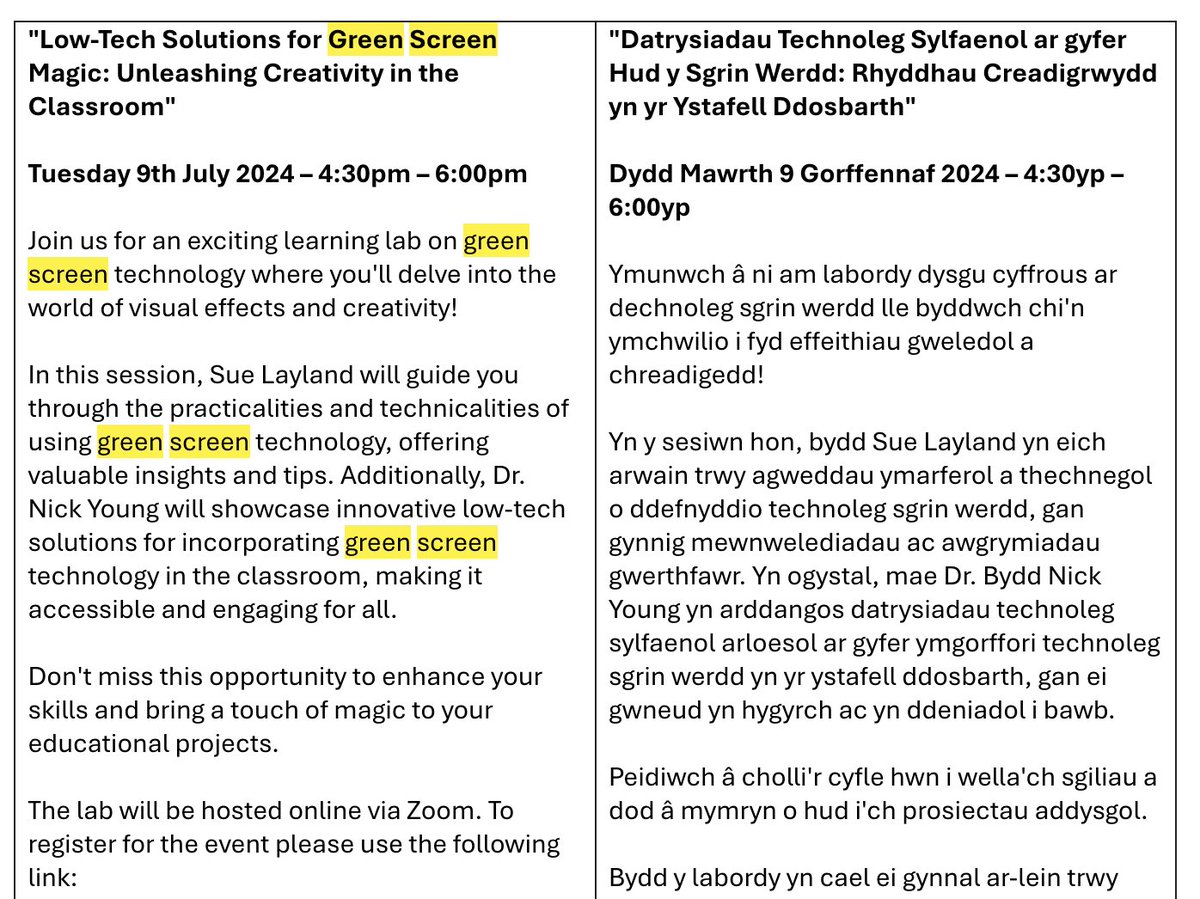@MrYTeacherGuy (@mryteacherguy) on Twitter photo FREE digital training for teachers / education students tomorrow 4.30-6pm online
Engaging pupils with green screen, film editing, stop motion animation and using TikTok in the classroom.
sign up link: eventbrite.com/e/932358237587…
<a href="/WCLDProject/">Wales Collaborative for Learning Design (WCLD)</a> <a href="/SammyJChapman/">Dr. Sammy Chapman</a> @profgaryb FREE digital training for teachers / education students tomorrow 4.30-6pm online
Engaging pupils with green screen, film editing, stop motion animation and using TikTok in the classroom.
sign up link: eventbrite.com/e/932358237587…
<a href="/WCLDProject/">Wales Collaborative for Learning Design (WCLD)</a> <a href="/SammyJChapman/">Dr. Sammy Chapman</a> @profgaryb