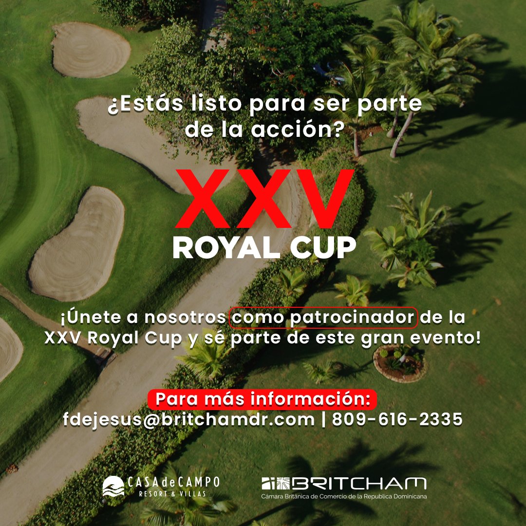 La #XXVRoyalCup es una tradición, un evento que une a los apasionados del golf en una jornada llena de acción.

Queremos extender un agradecimiento especial a todas las marcas que han dicho presente en esta nueva edición. Su apoyo hace posible este evento memorable.