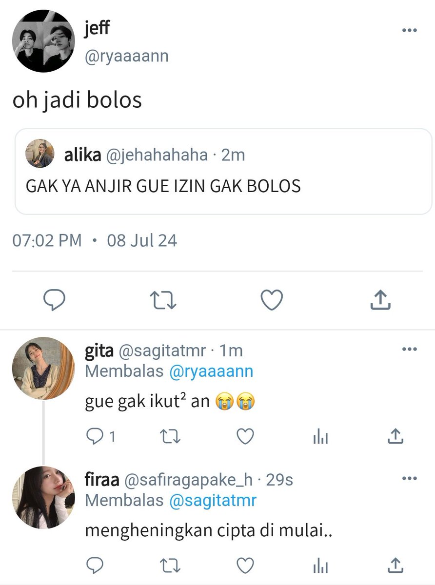 Mau tapi malu 

— xiaojun few tweets au 
©BUL