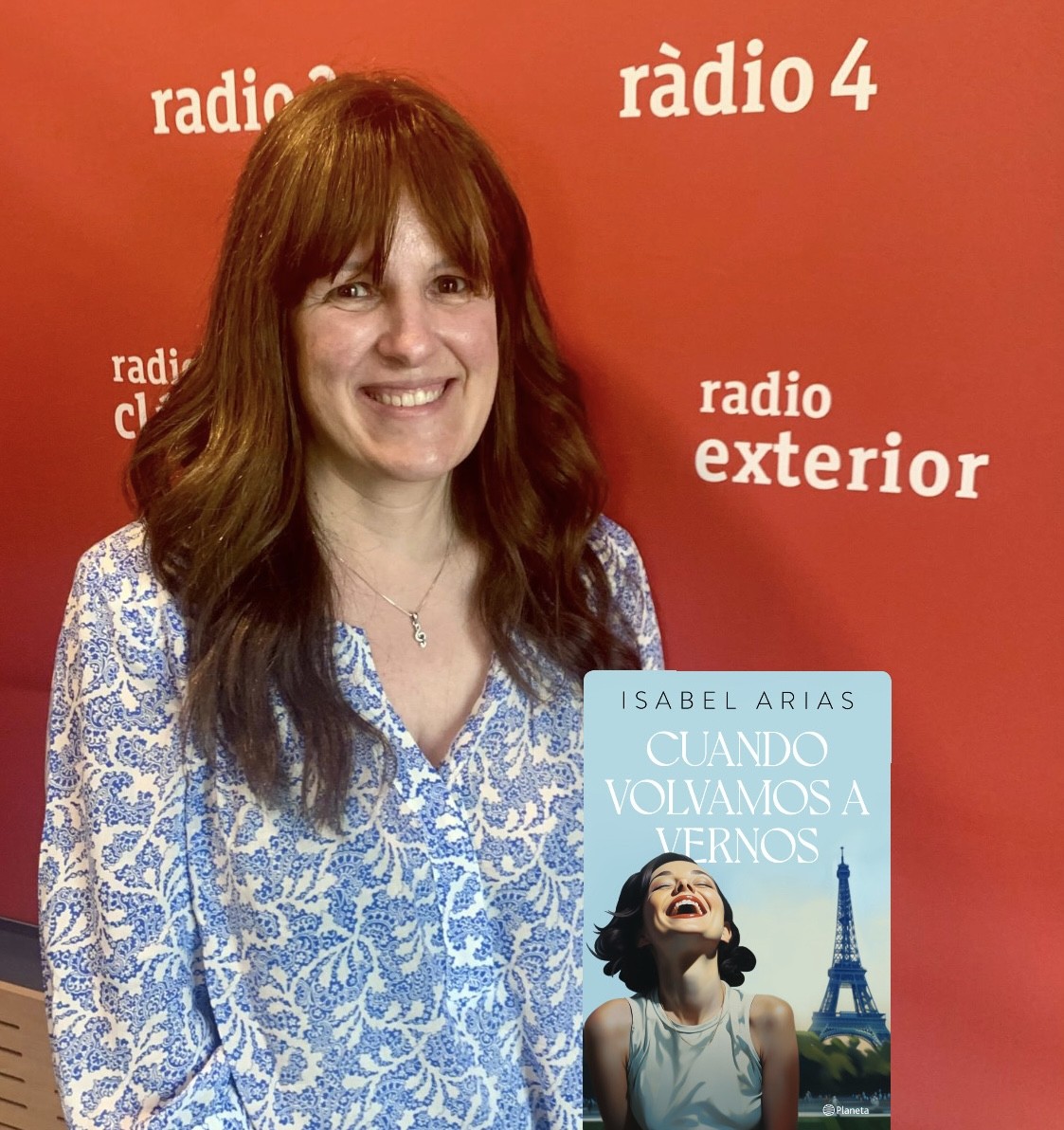🗣️:' La vida pot tornar a començar moltes vegades i aixó ho he traslladat a la història de la novel·la'

📖 Isabel Arias ( <a href="/viajesdelibro/">viajesdelibro</a> ) publica  #CuandoVolvamosAVernos 

🔊 Recupera l'#𝔼ℕ𝕋ℝ𝔼𝕍𝕀𝕊𝕋𝔸
🔗 #PodCast (min. 39')👉rtve.es/a/16175290/
#IsabelArias #libro