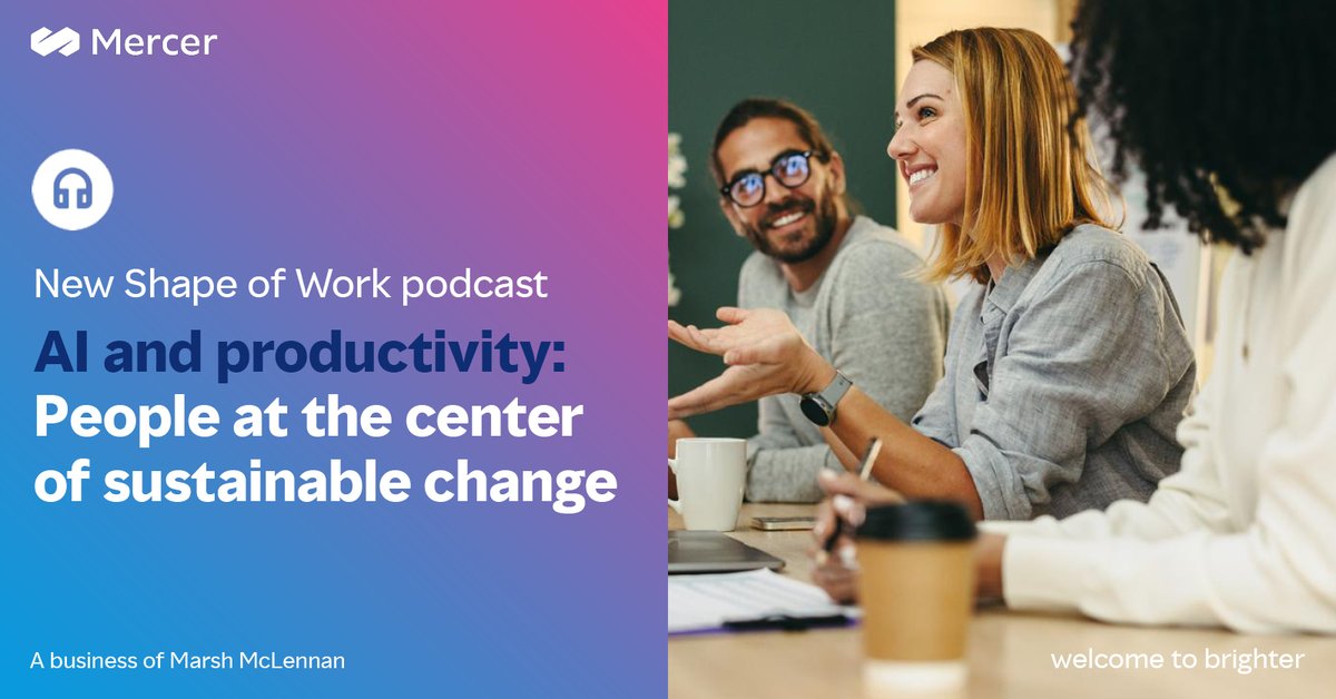 shafferjon1's tweet photo. Even as organizations redesign around #AI, people should remain center stage. Discover why in our latest #podcast. #HR #FutureofWork https://t.co/kZHR6vte5n https://t.co/mPVxPY3FxD