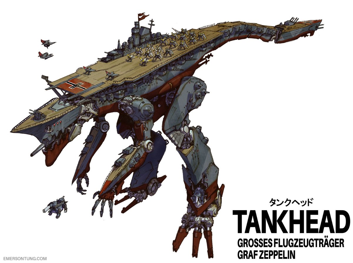 emersontung's tweet image. The Kyzerian Leviathan
Another piece featured in my book TANKHEAD Mechanical Encyclopedia, shipping out this week! I really can't wait for you all to finally get the book in your hands. Hope you all dig it!
#tankheadmecha #artbook