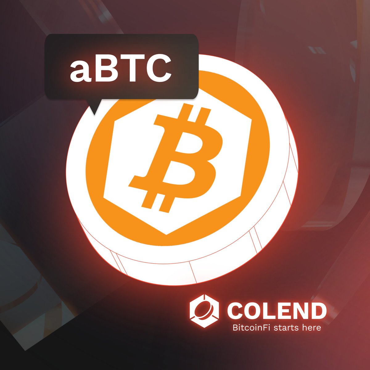 colend_xyz's tweet image. We've listed #aBTC by @ALEXLabBTC !
Ready to boost your rewards ?
1️⃣ Bridge aBTC from @Stacks with @XLinkbtc.
2⃣ Supply/Borrow aBTC on @colend_xyz
3⃣Collect points for future drops.
#BTCfi #Ethcc2024 #Bitcoin