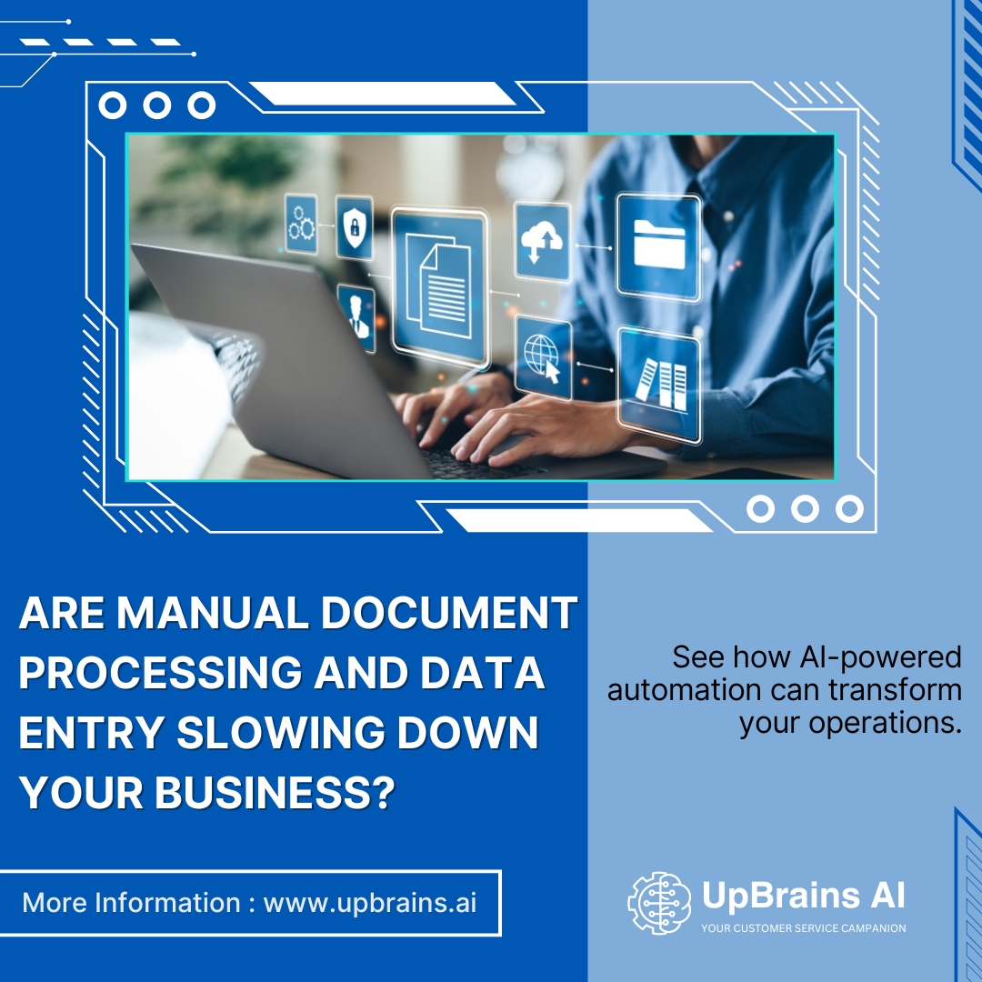 UpbrainsA's tweet image. 🚨 Is your CSR team spending more time on manual document processing and data entry than on driving sales and supporting customers?
Ready to revolutionize your operations? Book a demo with us today and see the difference for yourself! 🚀
lnkd.in/eBzTHEYq
.
#ordermanagement