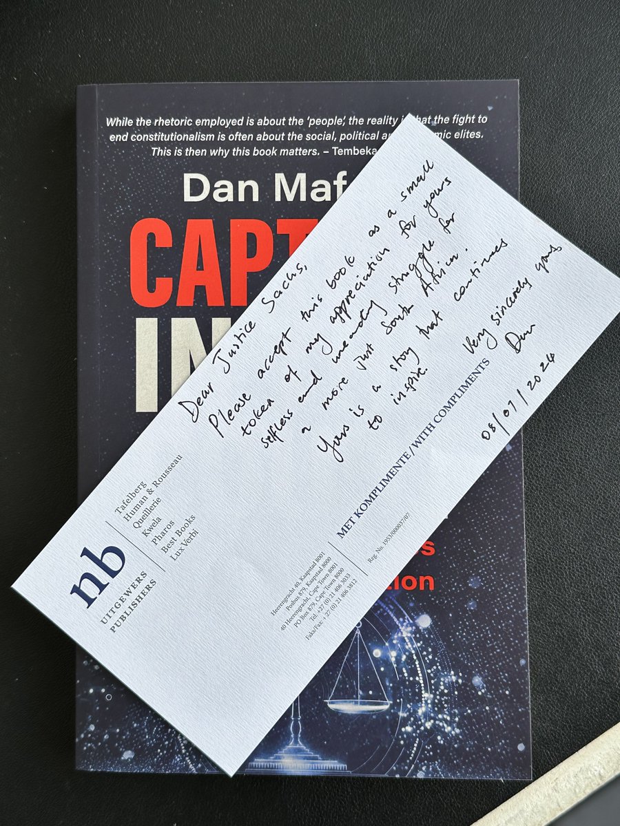 dansmywholename's tweet image. Had some time to visit and chat to Justice Albie Sachs about my book earlier today. He had a few notes and thinks we might need a second edition, @khanyisile. 🤭