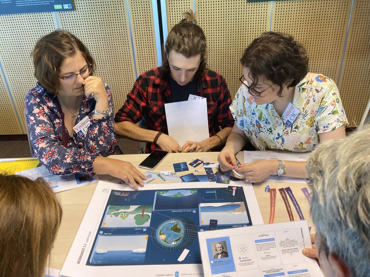 esm2025_eu's tweet image. 🌀 At #CESU2024, teachers are exploring positive and negative feedback loops in climate systems with @office_climate interactive board game. Perfect for bringing these concepts to classrooms!

#ClimateModels #ESM2025education