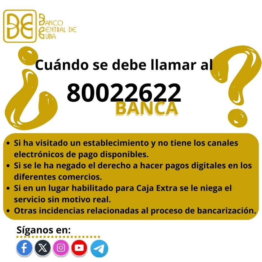 Banco Central de Cuba tweet media