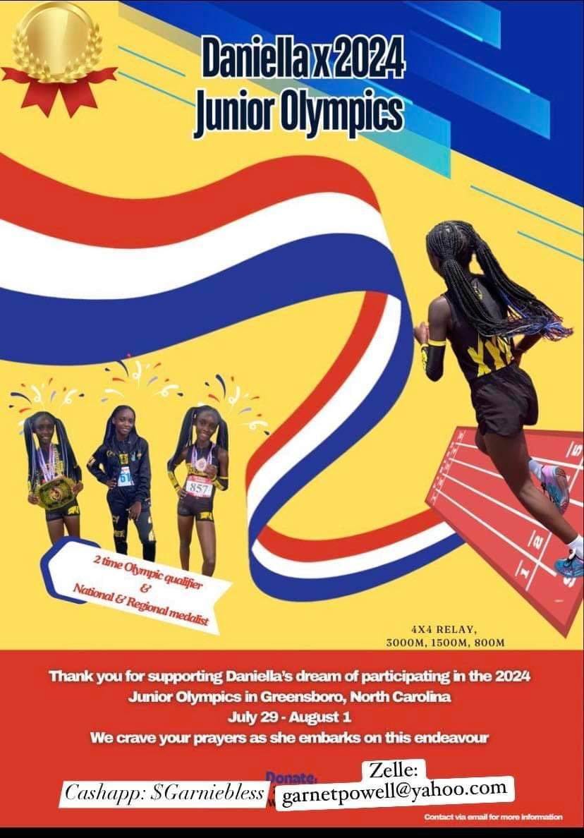 LarroqueTeach's tweet photo. This is Daniella's SECOND time qualifying for the Junior Olympics. 🏅

She is an incredible student involved in choir, OM and NEHS and big sister.

Please look at the ways below that you can help support her family make this dream possible for her. 💲 https://t.co/Iducp5MXQl