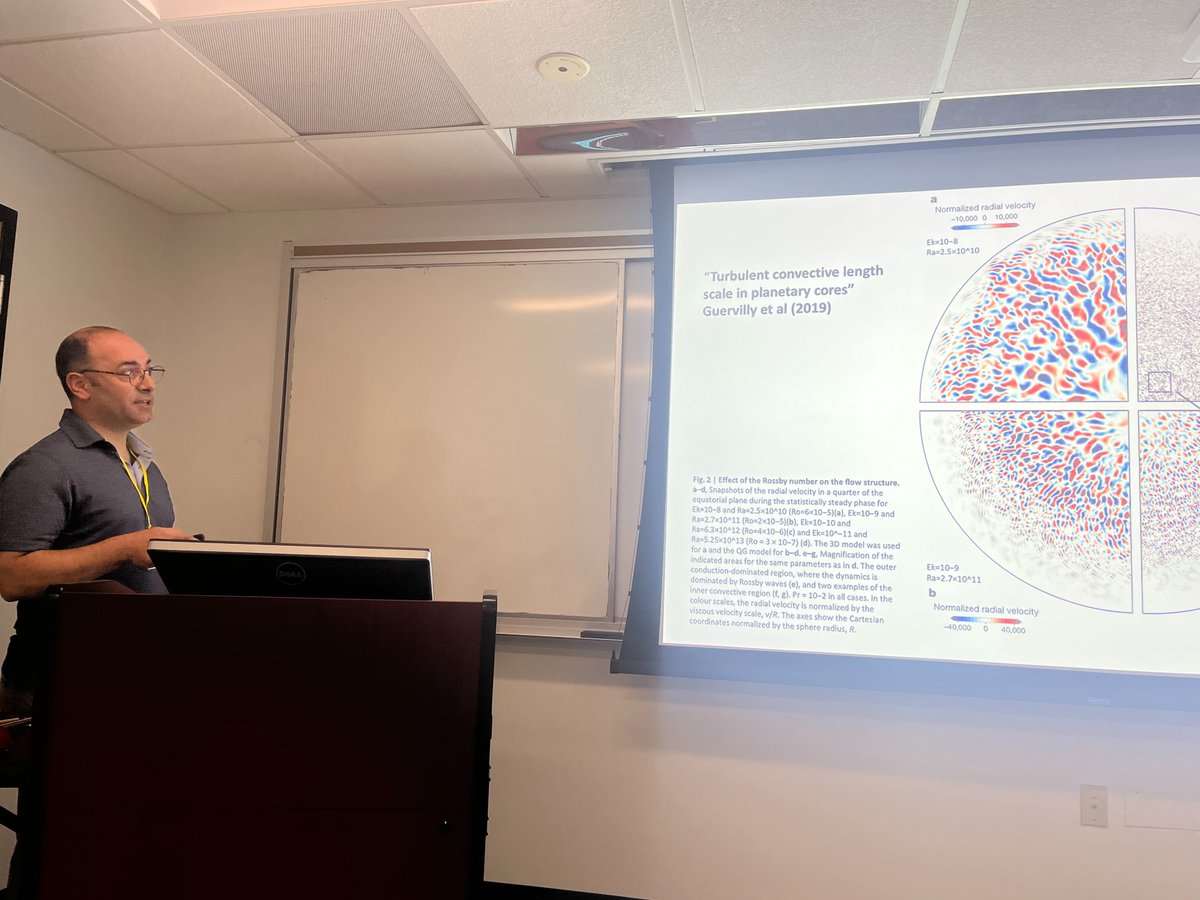 Kicking off the <a href="/BrinMrc/">BrinMRC</a> Summer School on Tracer Mixing Across Planetary Scales with Peter Driscoll from Carnegie EPL! I'm excited for the next two weeks focused on numerical simulations of planetary interiors, oceans, and atmospheres and discussions with our students/lecturers.