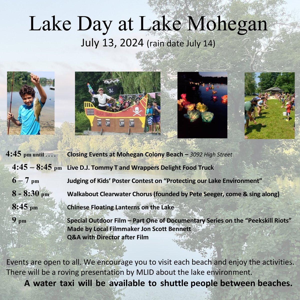 TownofYorktown's tweet image. Join us this Saturday, July 13th, for Lake Day at Mohegan Lake—an all-day celebration of the lake, our active beaches, and the vibrant community that calls Mohegan Lake our home. 🚣‍♀️🎣🏮 #lakeday #lakedayatmoheganlake #MLID #moheganlakeimprovementdistrict