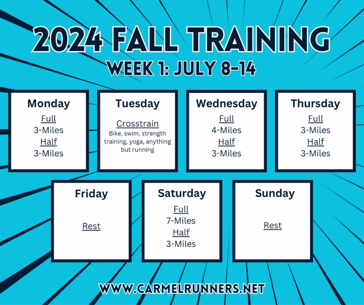 If you are following our training program for Monumental marathon or half marathon here is this weeks plan. #running