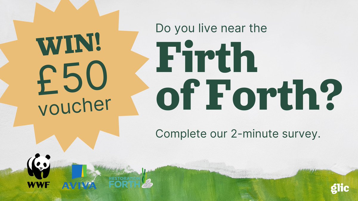 💸 WIN £50 – complete our short survey!

If you live near the #FirthOfForth, we want to hear from you. Complete the survey &amp; help us learn about #RestorationForth's impact.

You'll be entered into a draw to win a Scotland #LoveLocal card to spend locally 👉forms.office.com/e/dkng5yGD5Q
