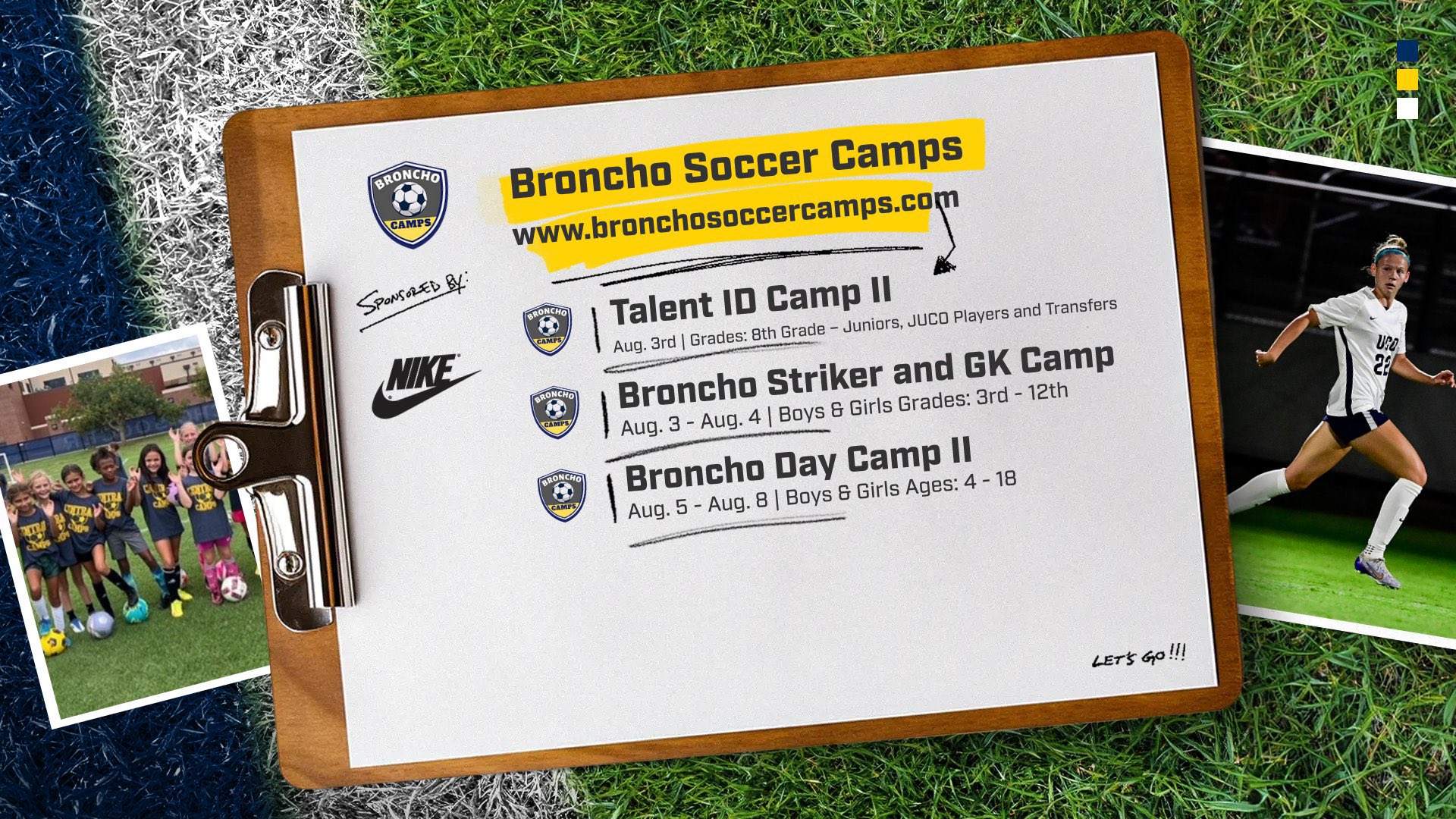UCO Soccer on X Score goals make friends and kickstart your soccer journey at our fun filled soccer camps for kids Click the LINK IN BIO to register. DISCOUNTS ARE AVAILABLE LETS ROLL