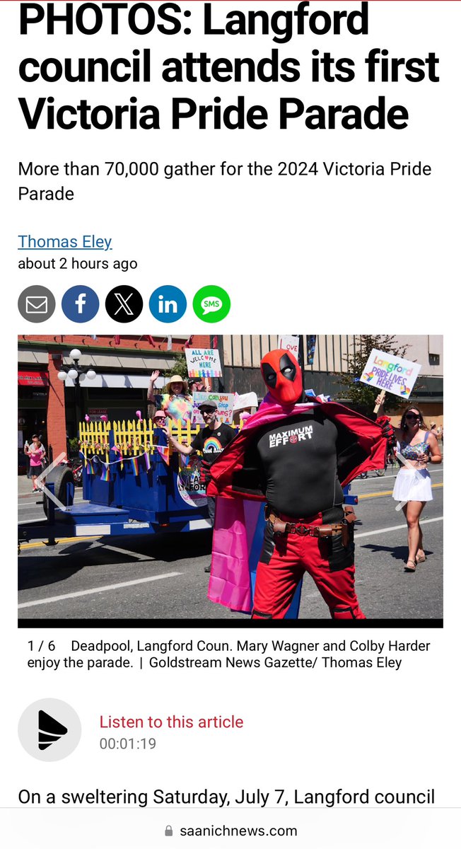 PHOTOS: Langford council attends its first Victoria Pride Parade saanichnews.com/local-news/lan… via <a href="/saanichnews/">Saanich News</a>