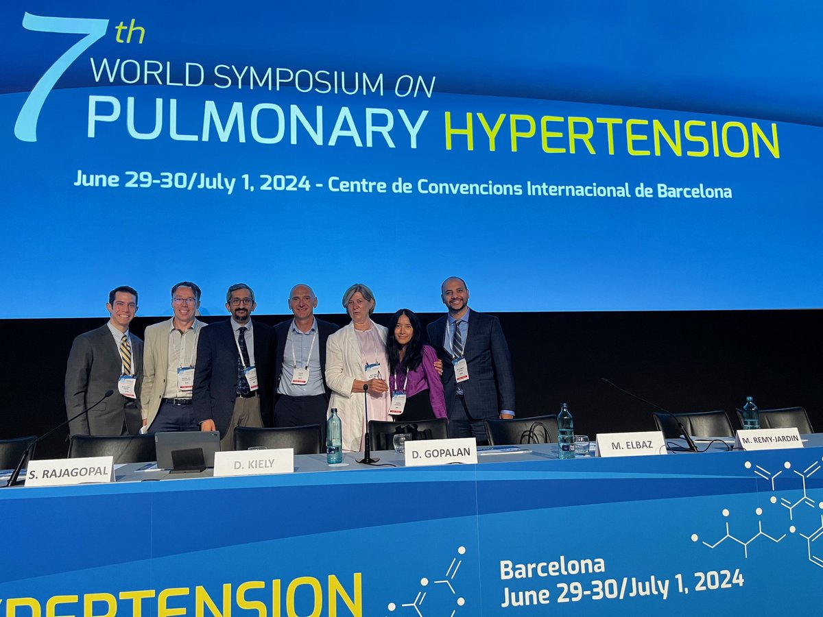 msmm_elbaz's tweet photo. Last week in Barcelona, I was honored to serve on the task force for emerging imaging in PH guidelines @ the World Symposium of Pulmonary Hypertension (held every 5 yrs) with esteemed members. Our paper in Eur. Respir. J. will be out 8/29. #wsph2024 @NURadiology  @ERSpublications https://t.co/JxqYBY07gP