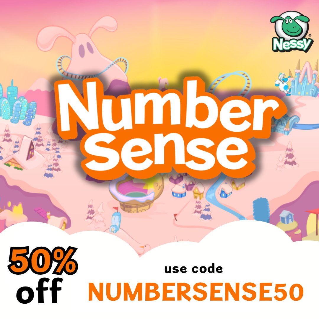 Help teach your child early maths concepts, addition, and subtraction to build a solid foundation of number sense this summer! Sale ends July 13th.

Use code NUMBERSENSE50 to get 50% off Number Sense today: nessy.com/product/number…
