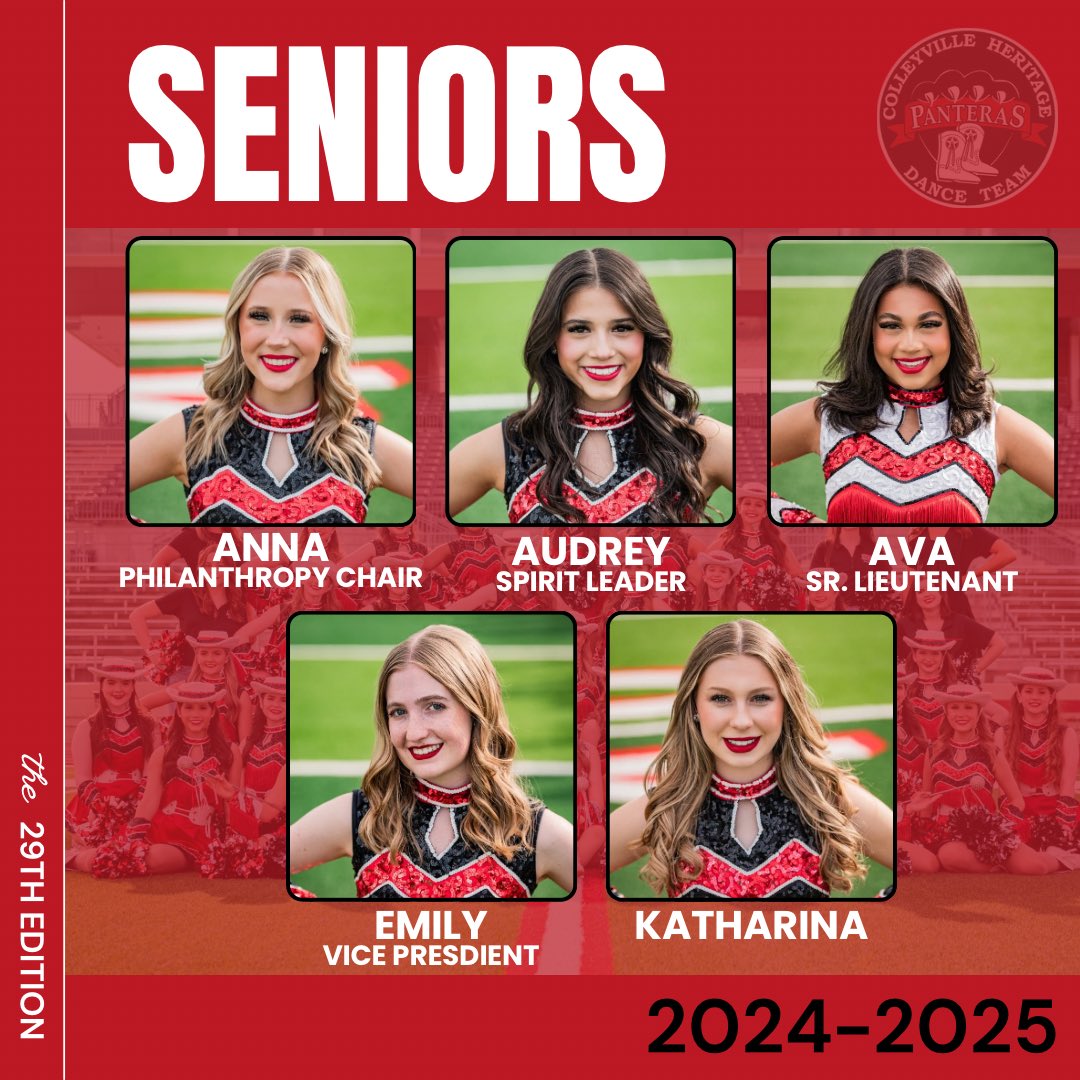 chhspanteras's tweet photo. ✨MEET THE TEAM, 29th EDITION: SENIORS✨
#meettheteam #meettheteammonday #29thline #29thedition #drillteam #danceteam #seniors2025 https://t.co/1jiIKxbto4