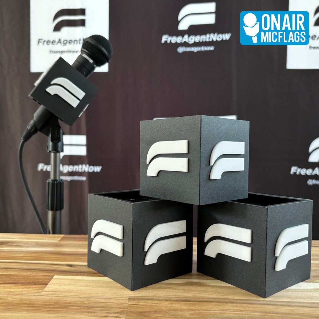 onairmicflags's tweet image. Looking for something extra to make your mic flags pop? Email info@onairmicflags.com for a custom quote on our 3D mic flags.

Thank you @FreeAgentNow for ordering your mic flags from onairmicflags.com

#onairmicflags #freeagentnow #micflag #shopct #madeinusa