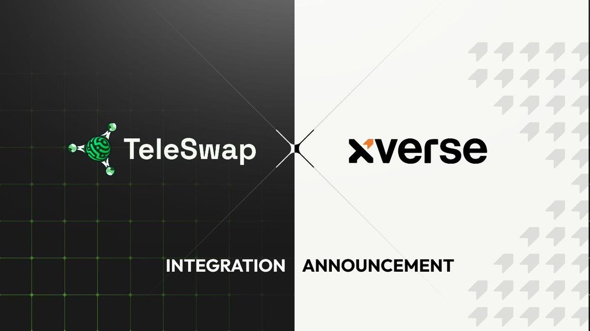 Tele_Swap's tweet photo. 🆕 TeleSwap x @xverse is here! You can now trade your Bitcoin, BRC-20s (and soon RUNEs) for ERC-20s or bridge them to EVM chains using Xverse on TeleSwap. Connect your wallet and start trading here: https://t.co/XYbxNFhkfg
#Bitcoin https://t.co/AdqHpZU0Ul