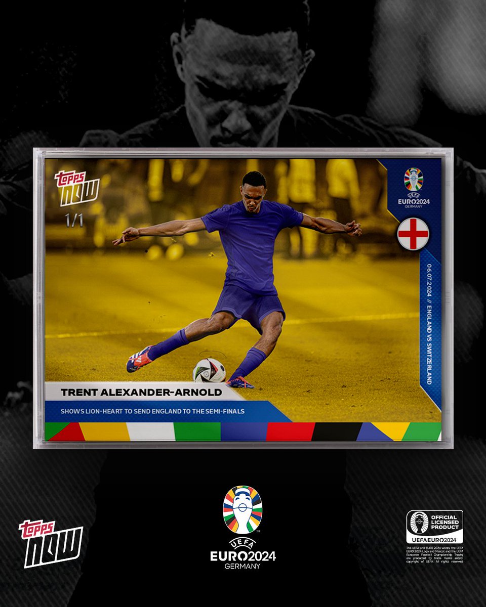 Topps_UK's tweet photo. 🆕 UEFA EURO 2024™ Topps Now® cards from the Quarter-Finals are now live!
With incredible moments from:
🇪🇸 🆚 🇩🇪
🇵🇹 🆚 🇫🇷
🏴 🆚 🇨🇭
🇳🇱 🆚 🇹🇷
🚨 Available for a limited time on https://t.co/mj1h0dgN9S 🚨
#ToppsNow #EURO2024 #SPNvGER #PORvFRA #ENGvSUI #NEDvTUR https://t.co/MYkg9unW1d