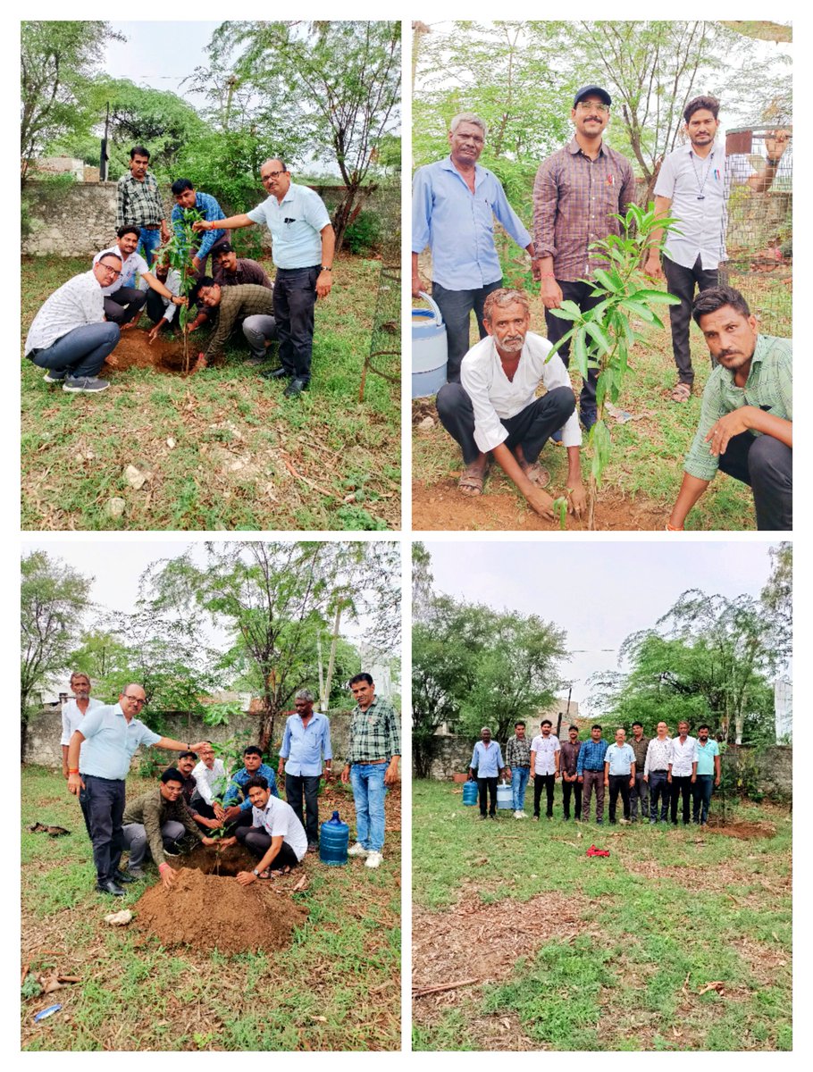 कार्यालय के सभी साथियों ने एक एक पेड़ लगाया हैं। सभी अपनी स्वेच्छा से इस बरसात के मौसम में एक पेड़ जरूर लगाए।🌲🌳🌳
#एक_पेड़_मैं_भी_लगाऊंगा
#हरियाली 
#वृक्षारोपण
