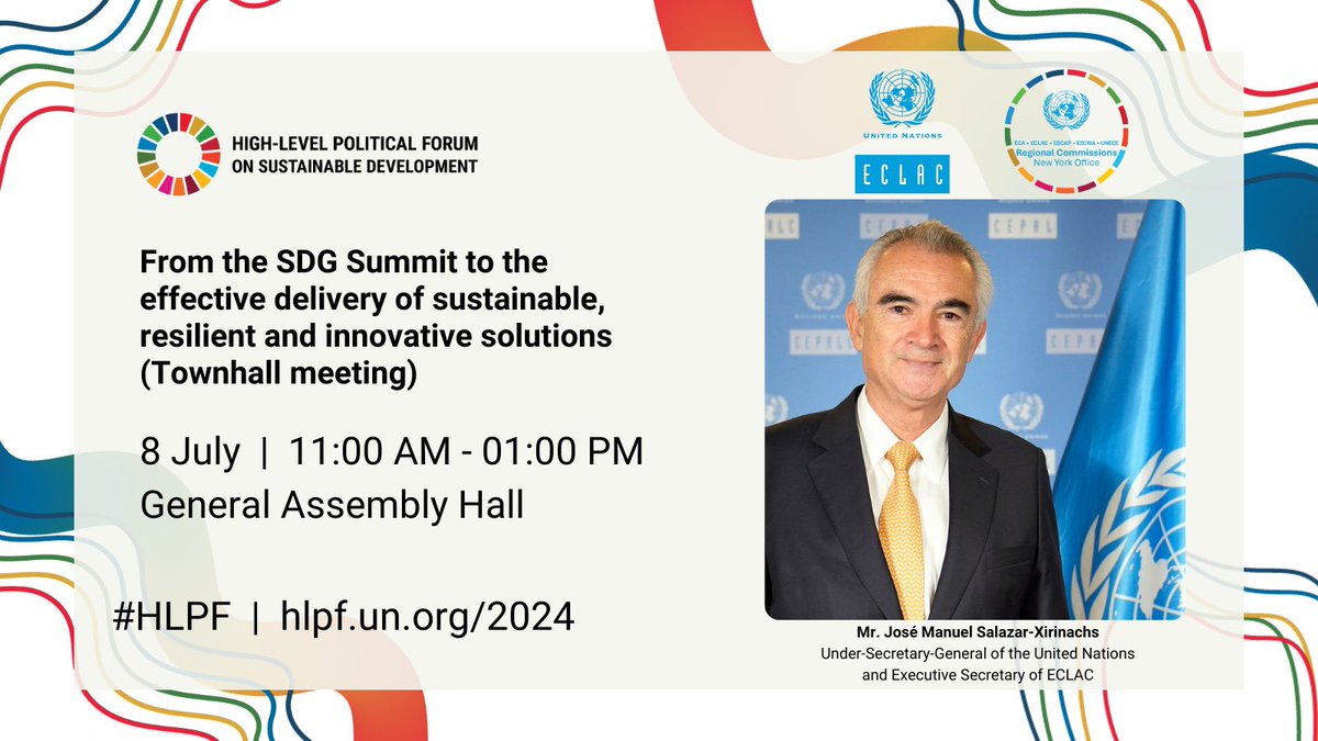 UN_RCNYO's tweet photo. π£ #StartingShortly @cepal_onu @JoseMSalazarX will share perspectives on innovative solutions and crucial investments to achieve the #GlobalGoals during #HLPF Townhall.
β° 11 am EST | πΊ https://t.co/77yvt1mnTL
@UNESCAP @UNECE @ECA_OFFICIAL @UNESCWA @UNECOSOC https://t.co/PVoWyUYJtE