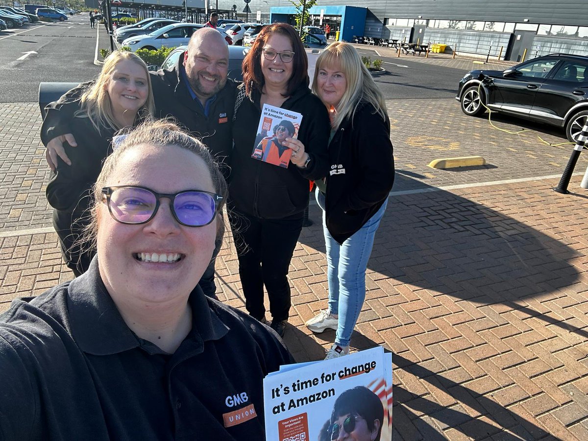 GMB_union's tweet photo. Amazon workers have had enough 👏

They are demanding better in: 

📦 London
📦 Warrington
📦 Carlisle
📦 Doncaster
📦 Tilbury
📦 Dunfermline
📦 Dartford
📦 Swansea https://t.co/uIa8h21NJd
