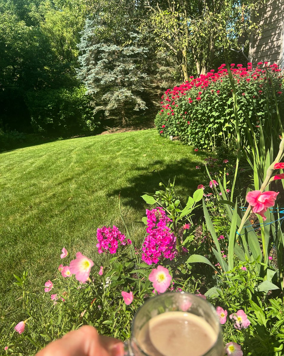 GDBJr5's tweet photo. #morningcoffeeview #coffee #backyardzen #morningcofffee https://t.co/J0Q8THwjSv