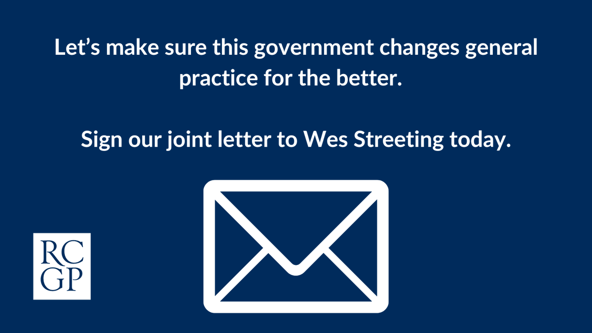 rcgp's tweet photo. General practice has been ignored for too long, and our patients are paying the price.

You can help change that, by signing our joint letter to the Secretary of State for Health &amp; Social Care @wesstreeting.

📣English GPs, sign our letter today. ➡️ https://t.co/sASEnsswF2 https://t.co/xiDBSbAzbn