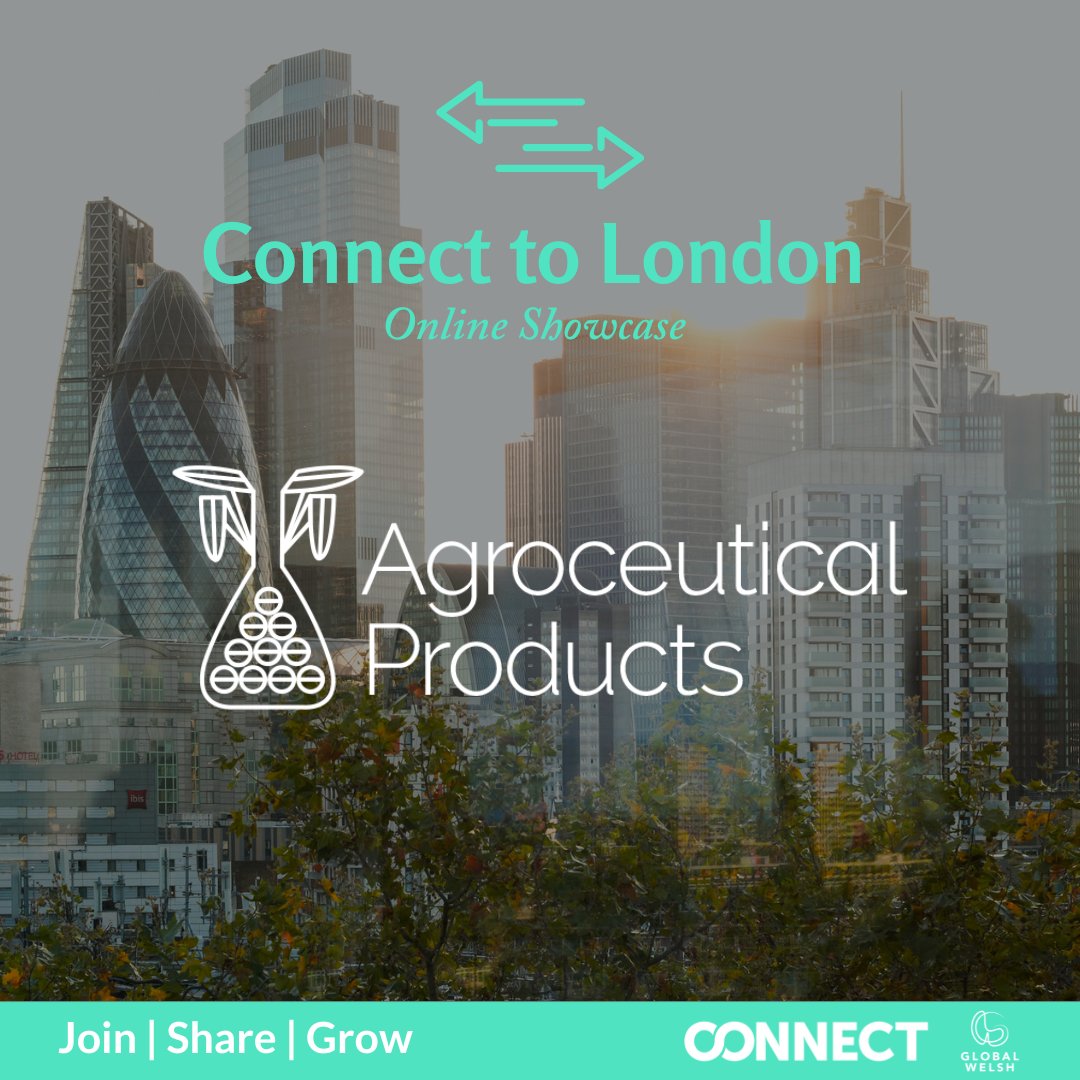 🔗MEET OUR CONNECT TO LONDON PITCHERS! 🏵️ 

We'd like to introduce Agroceutical Products who will be pitching at our Connect to London | Online Showcase, on 11th July.

Register for the event &gt;&gt; connect.globalwelsh.com/networks/event…

#WeAreTheGlobalWelsh #ConnectoLondon #Welshbusiness #Wales
