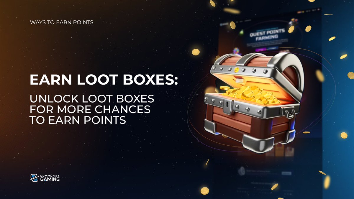 CommunityGaming's tweet image. Complete quests, spin Byte's wheel daily, and open loot boxes to farm points. Keep looting and maximize your gains!

GGs 🙏 @yellowpantherx 

🎁💎: communitygaming.io/points-program