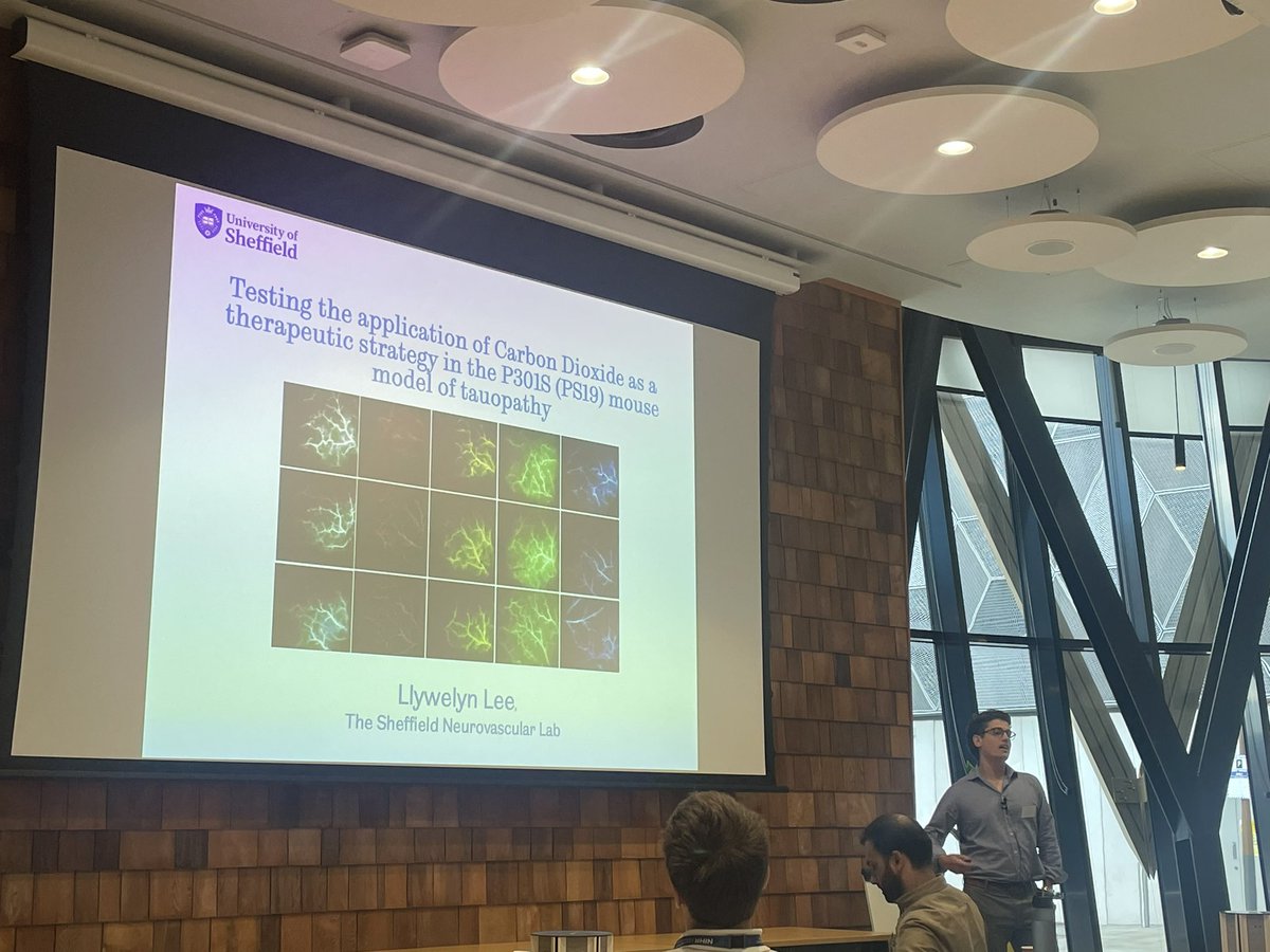 Next up is Llywelyn Lee with a great talk testing the application  of carbon dioxide as a therapeutic strategy in a mouse model of tauopathy