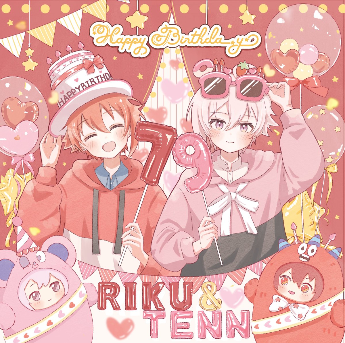 CaffeMocha_i7's tweet image. お誕生日おめでとう〜‼︎
#七瀬陸生誕祭2024  #九条天生誕祭2024