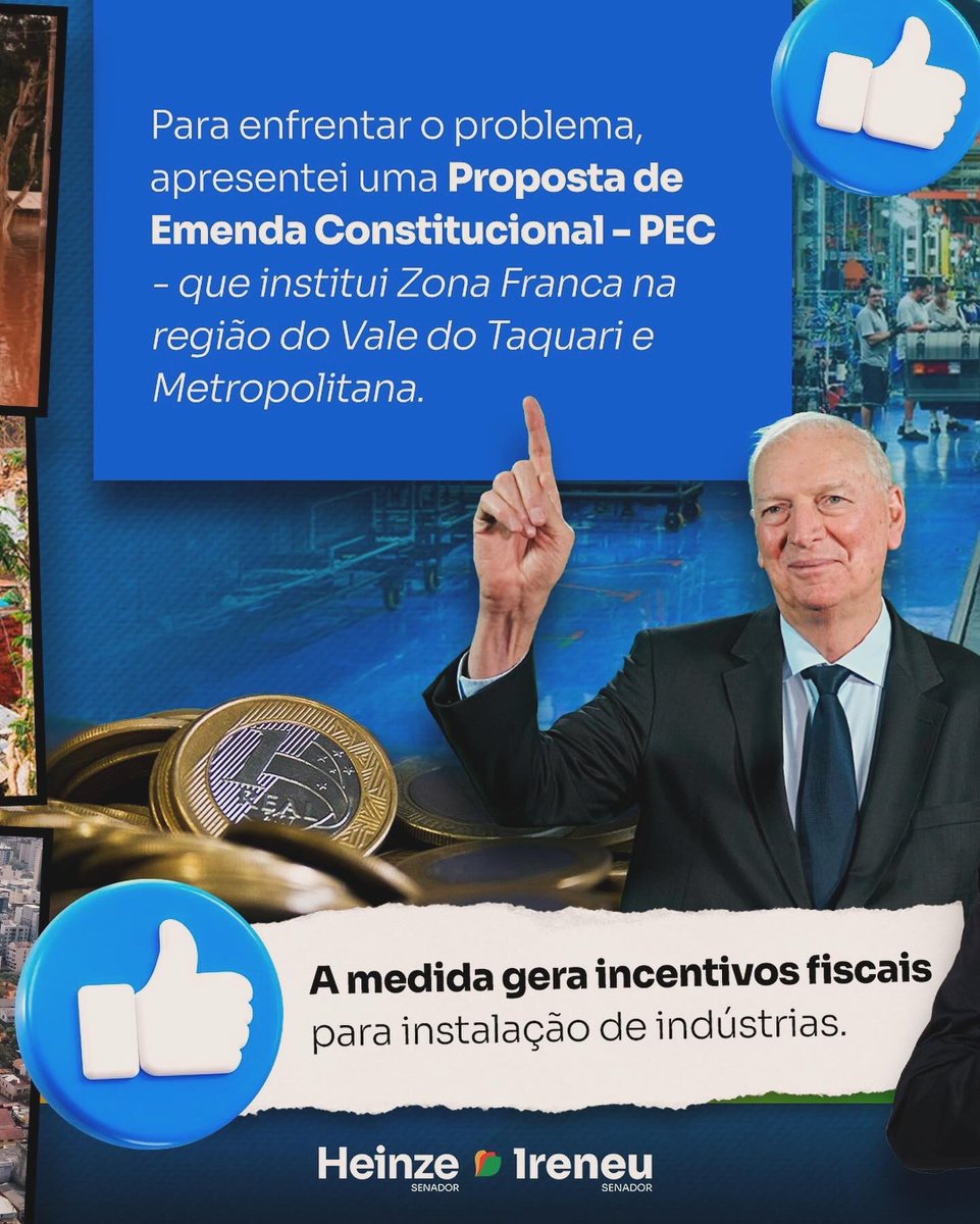 ireneu_orth's tweet image. Conta para gente a sua opinião. Acha que vale a pena instalar uma Zona Franca na região?

Quer saber mais? Acesse o link do bio e conheça íntegra da PEC.
.
.
.
#Reconstrução  #RioGrandeDoSul
 #ZonaFranca