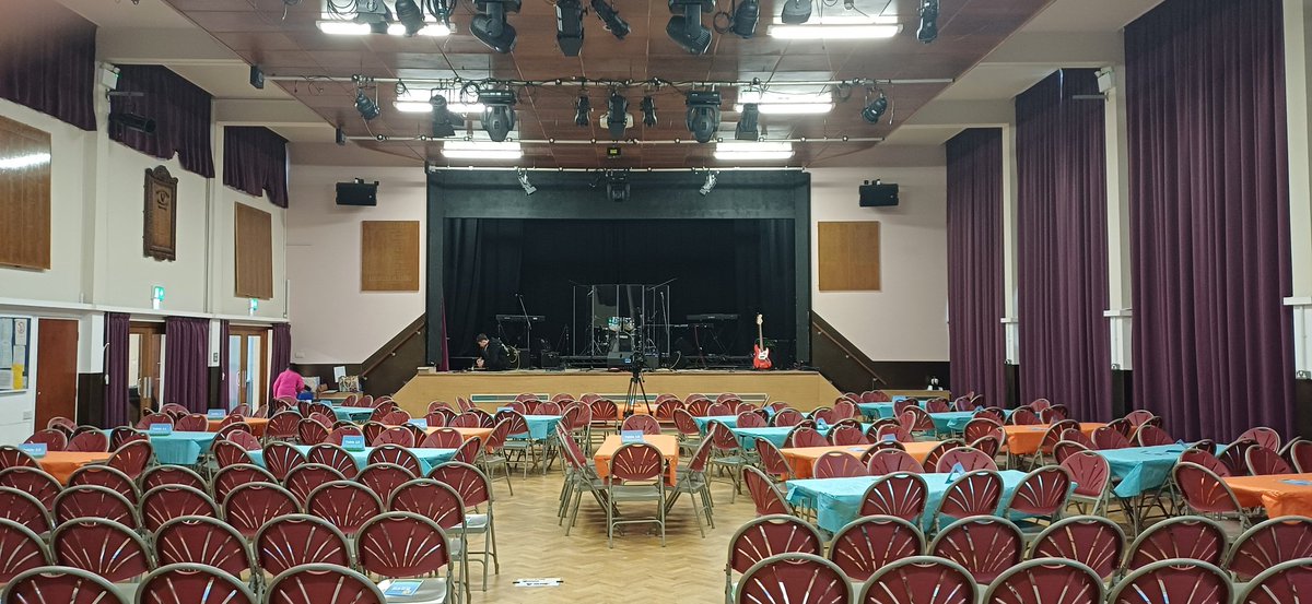 The stage is set for another Rock Club "Summer Rock" event.