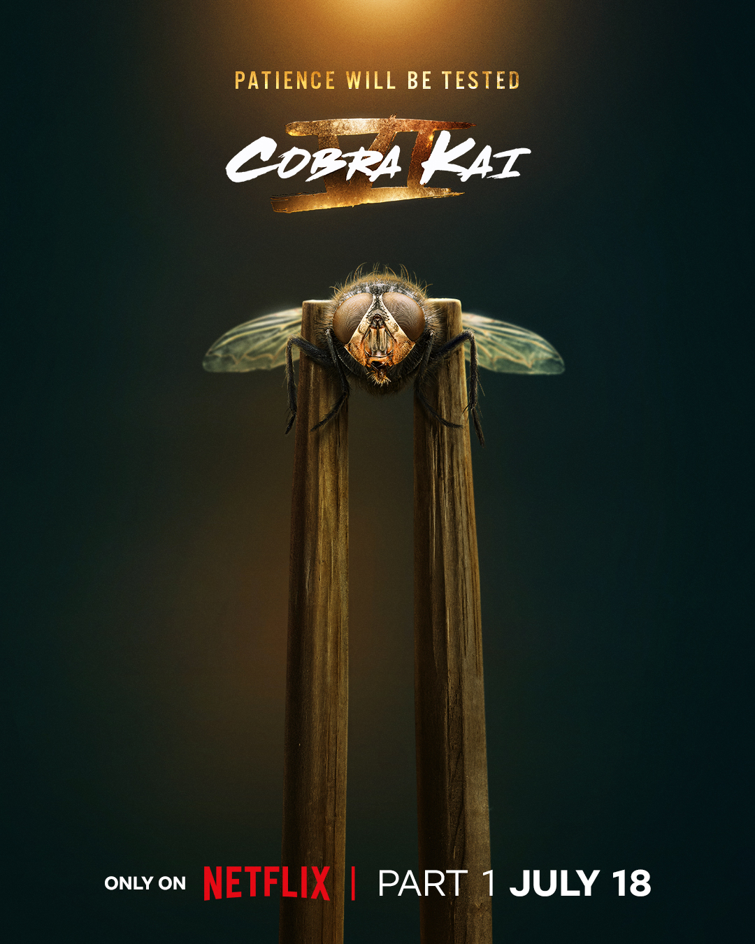 Nieuwe teaserposter van Cobra Kai S6a op Netflix België 