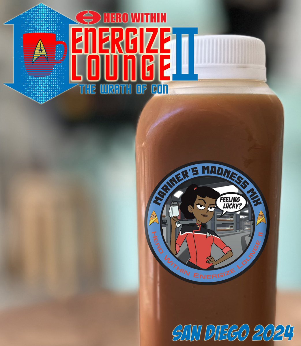 🚨GIVEAWAY!🚨
We are giving away a beverage of choice to some lucky attendees- just Follow, Like and RT. #StarTrek fans, beam into the #EnergizeLounge at San Diego Comic-Con! Meet some fans, experience licensed brands and get energized with themed drinks! herowithinstore.com/blogs/news/ene…